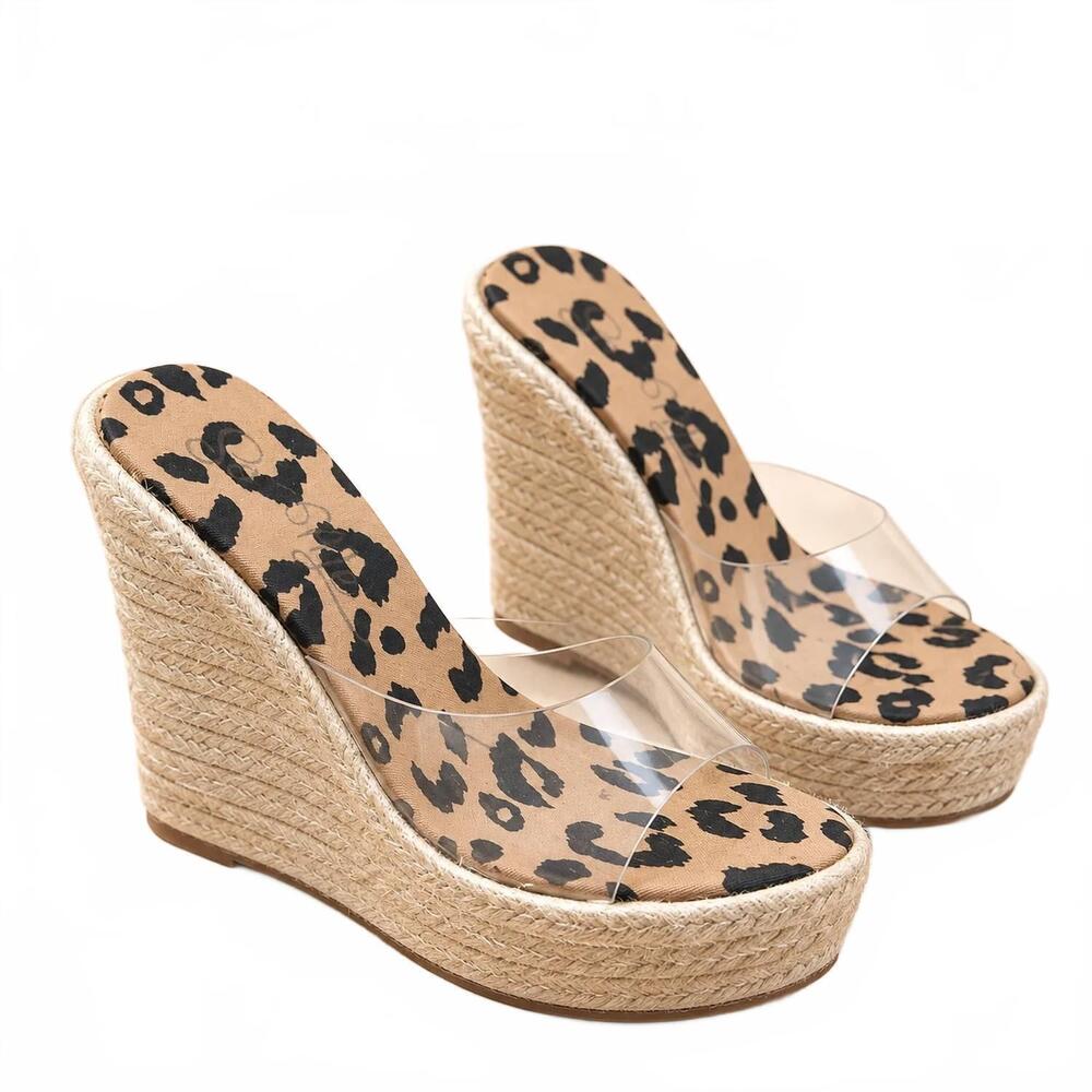 NEW VERY VOLATILE women's nykol platform wedge sandal in leopard